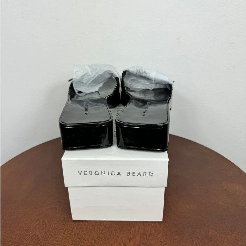 Veronica Beard Davina Jelly Slides in Black Size 7 - Picture 7 of 9